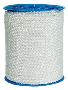 Polyesteriköysi palmikoitu 5mm valkea 1,7kg/100m