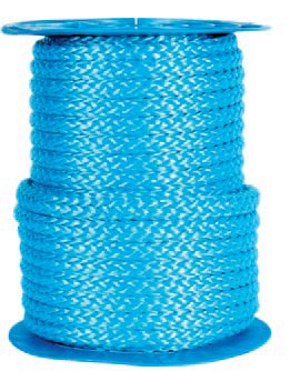 Polypropeeniköysi palmikoitu 3mm sininen 0,5kg/100m