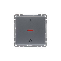 Kytkin Impressivo 2/16AX/250V/IP21 UKJ 2X alumiini