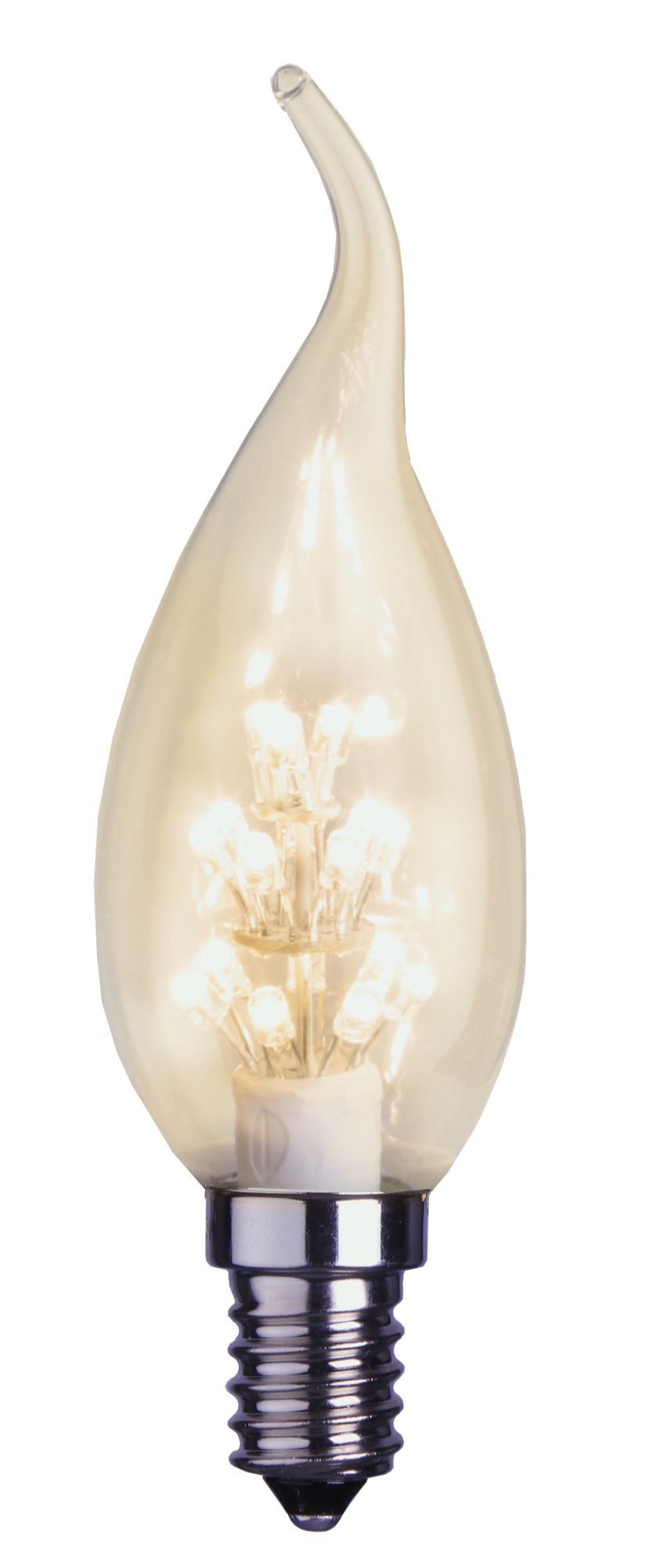 LED-kynttilälamppu Decoration LED 337-51 Ø 35x114 mm E14 kirkas romance 0,9W 2100K 55lm