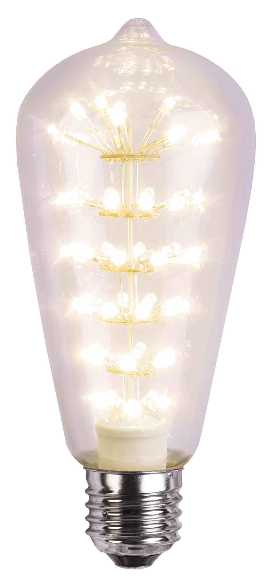 LED-lamppu Decoration LED 363-51 Ø 60x145 mm E27 kirkas 3,0W 2100K 280lm