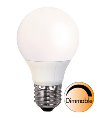 LED-lamppu Illumination LED 358-44 Ø 60x112 mm E27 opaali 7,5W 2900K 470lm himmennettävä
