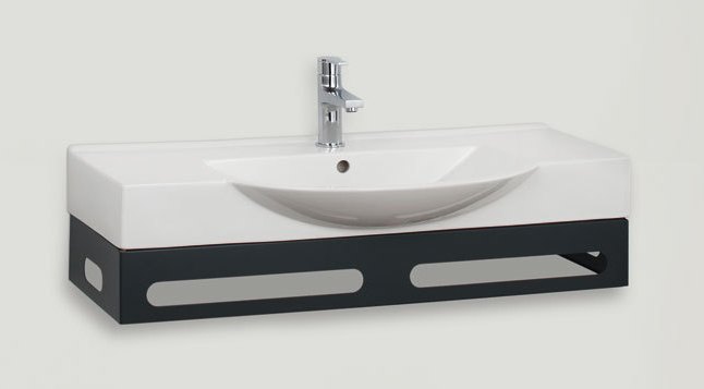 Alaosa Easy 90 29004 konsoli musta posliinialtaalla