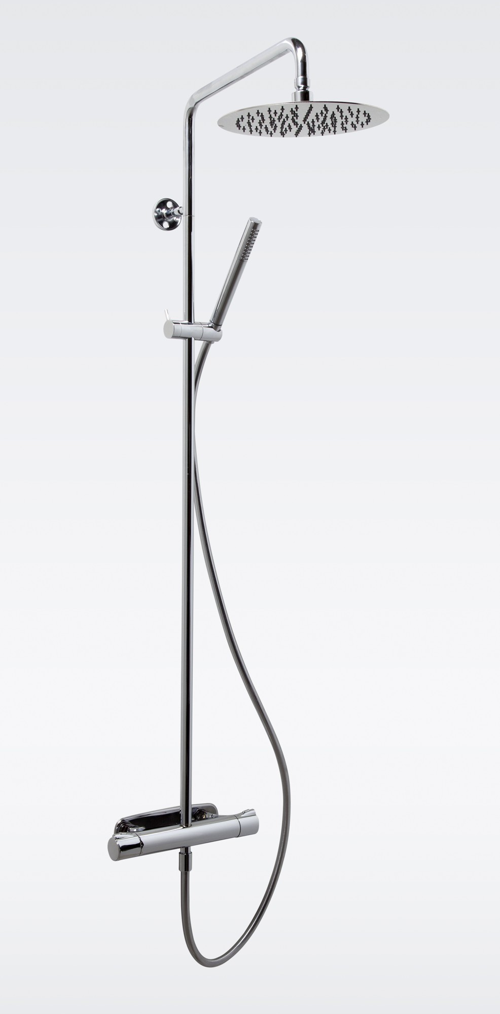 Suihkuhana ja suihkusetti Theta 96937 termostaatti 150 cc kromi