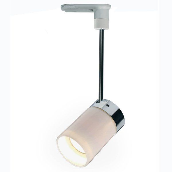 Kohdevalaisin Luzo 50W GZ10 LS1 valkoinen/kromi varsi 70 mm 1-vaihekiskoon
