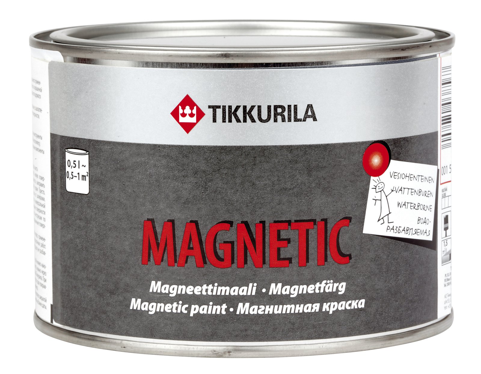 Erikoismaali Tikkurila Magnetic 0,5 l grafiitinharmaa