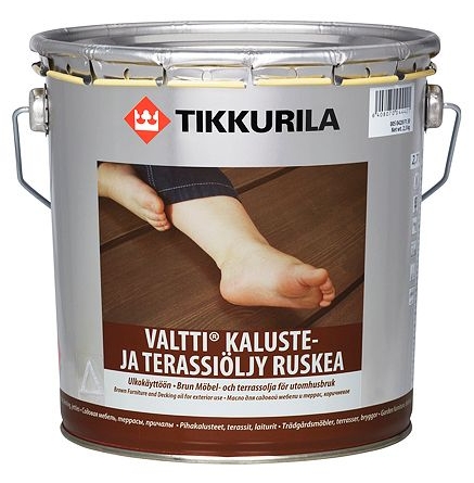 Tikkurila Valtti Kaluste- ja terassiöljy 2,7 l ruskea