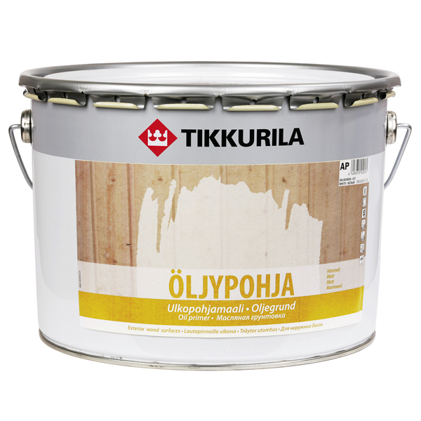Ulkopohjamaali Tikkurila Öljypohja 9 l AP valkoinen