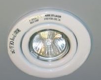 Suunnattava halog.alasvalo230V AL-205A 50W GU10 valkoinen