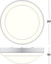 Yleisvalaisin Astro 260 TC 2x9W/830 nat.alu
