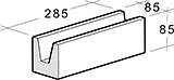 Kahi MKH Palkkitiili 285x85x85 mm