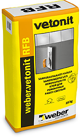 weber.vetonit RFB Saneerauslaasti vaalea 25 kg säkki