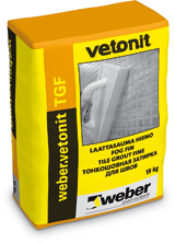 weber.vetonit TGF Laattasauma H 111 Valkoinen 15 kg säkki