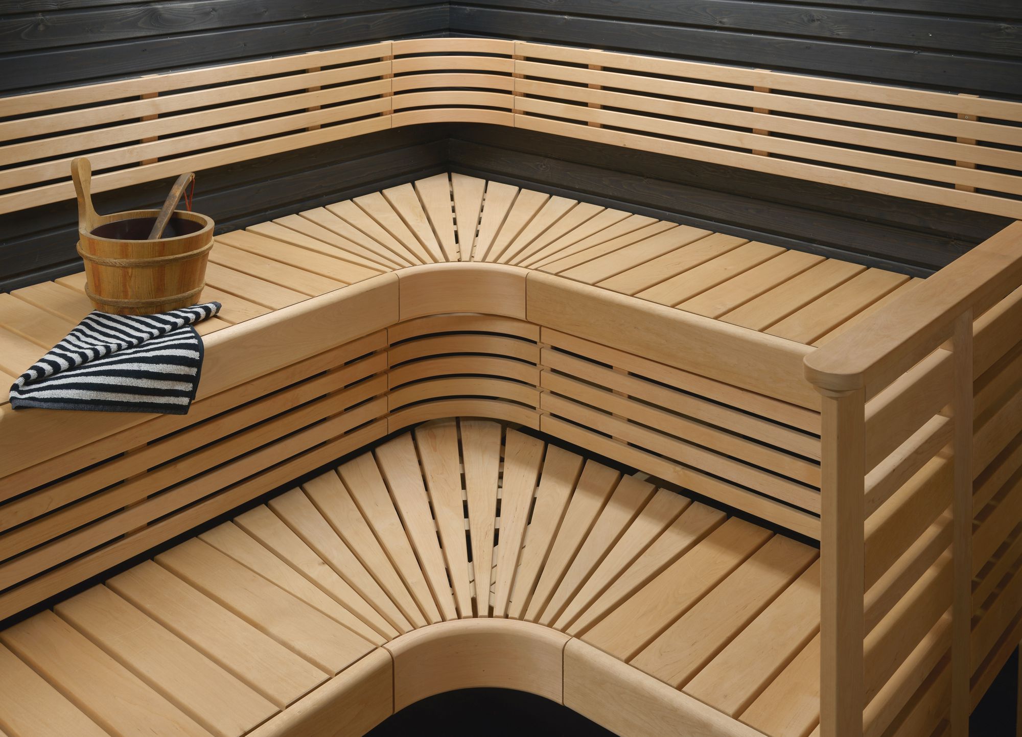 Saunapaketti Wicco Sauna Primus 4.2 L-lauteella 4m2 1952/1700 mm