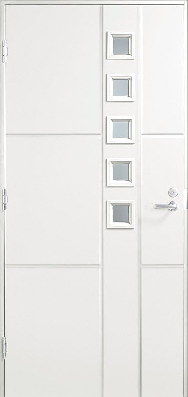 Ulko-ovi 10x21 Wicco Ulmus lasi vasen