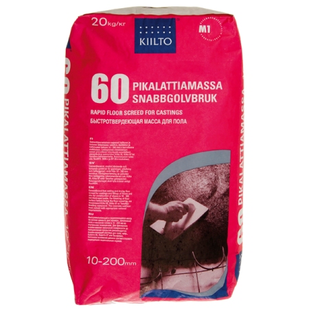 Pikalattiamassa Kiilto 60 10-200 mm 20 kg
