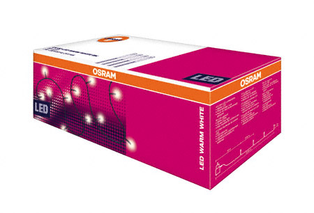 LED-valoketju Osram 41061 LK LED 80 WW musta pakkauksessa LED-valoketju Osram 41061 LK LED 80 WW musta pakkauksessa