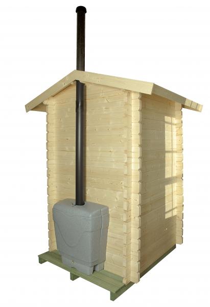 Puucee Lillevilla 1400x1400 mm 1,96 m² 44 mm + Duomatic-kompostikäymälä takaa Puucee Lillevilla 1400x1400 mm 1,96 m² 44 mm + Duomatic-kompostikäymälä takaa