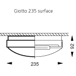 Giotto yleisvalaisin mittakuva
