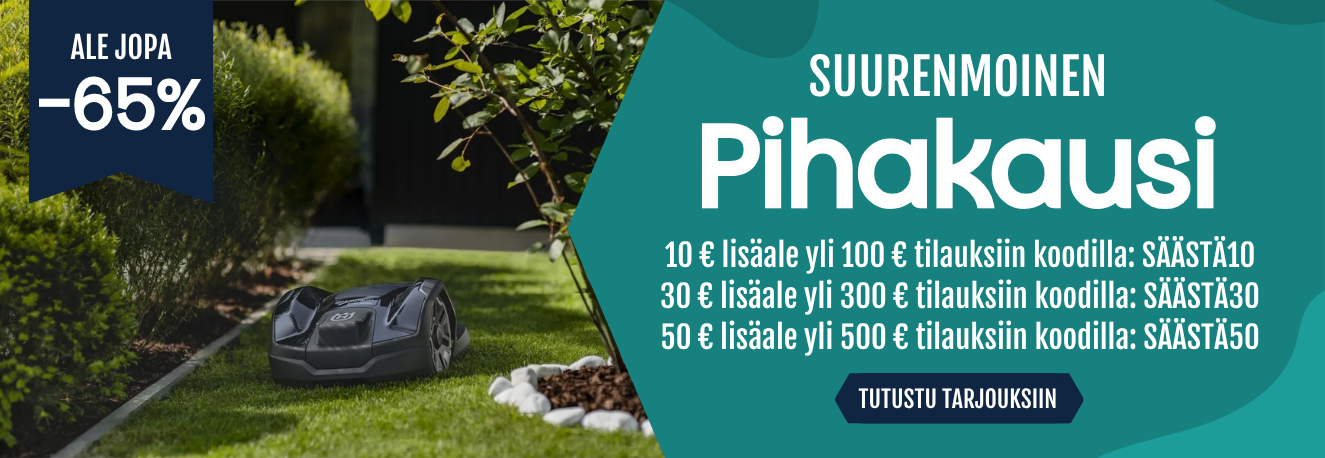 Pihakausi on täällä! - Alennuskoodilla huikea lisäale!