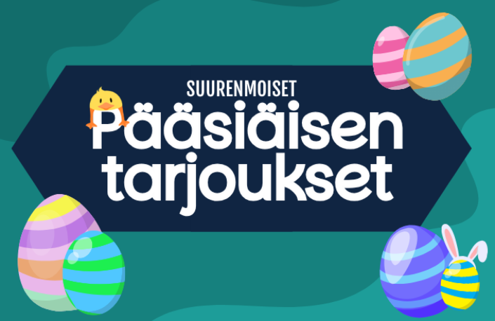 Pääsiäisen suurenmoiset tarjoukset jopa -70%
