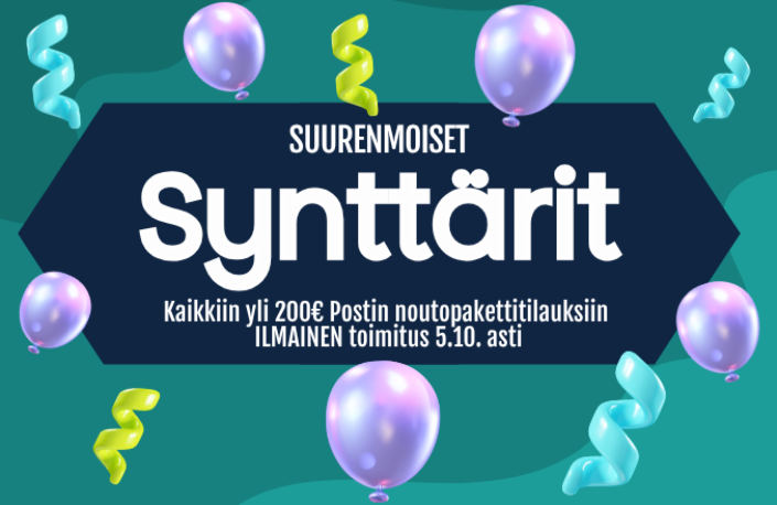 Taloon.com suurenmoiset synttärit nyt käynnissä! Ale jopa -70%