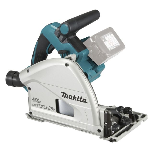 Upotuspyörösaha Makita LXT DSP601ZJU 165mm 2x18V ilman akkuja + Makpac