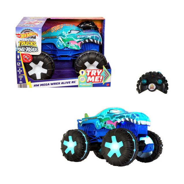 Kauko-ohjattava monsteriauto Hot Wheels Monster Trucks Mega Wrex, 1:15