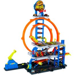 Parkkitalo Hot Wheels City Mega Garage, 4 kerrosta