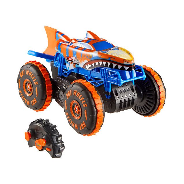 Kauko-ohjattava monsteriauto Hot Wheels Monster Trucks Tiger Shark Climber, 1:24