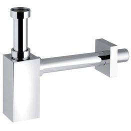 Vesilukko Interia Piquadrato, seinäviemärille, kromi