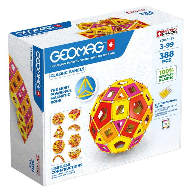 Magneettirakennussarja Geomag Classic Panels Master, 388 osaa