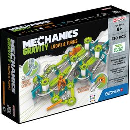 Magneettikuularata Geomag Mechanics Gravity Loops & Turns, 130 osaa