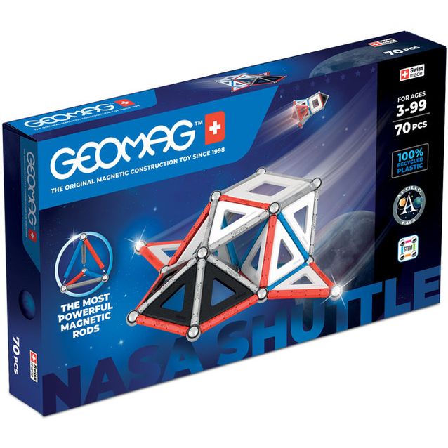 Magneettirakennussarja Geomag Classic Panels NASA Shuttle, 70 osaa