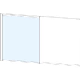 Terassin liukulasi-ikkuna Keraplast 1-os. 1100x915 mm kirkas/valkoinen