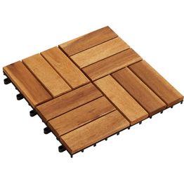 10 kpl Akaasia Terassilevy 30 x 30 cm