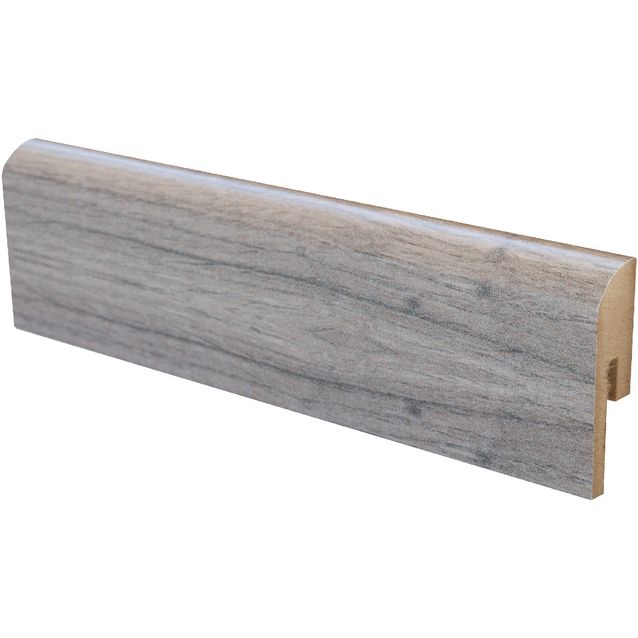 Jalkalista Maler Lamella R10, 12x42x2750mm, mdf, melamiinipinta, patina tammikuvio