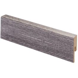 Jalkalista Maler R2 12x42x2750mm, mdf, melamiinipinta, tummanharmaa 118-7