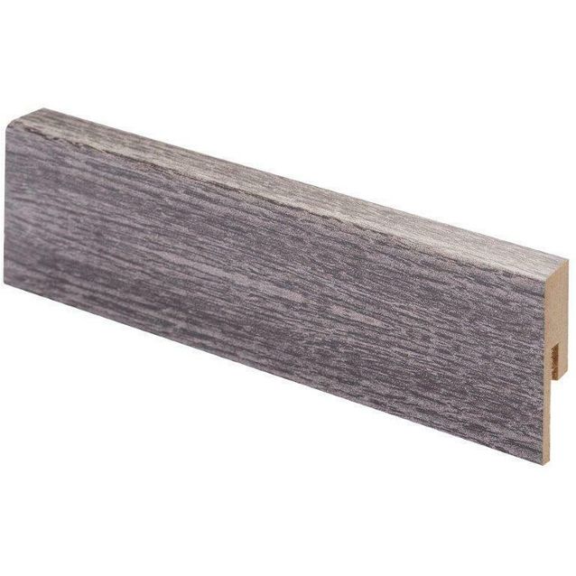 Jalkalista Maler R2 12x42x2750mm, mdf, melamiinipinta, tummanharmaa 118-7