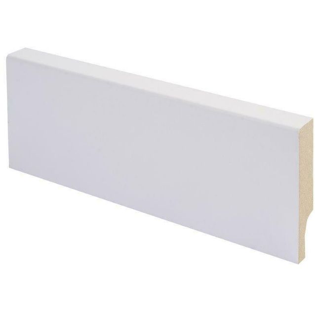 Jalkalista Maler R2, 14x42x2750mm, mdf, melamiinipinta, valkoinen E0