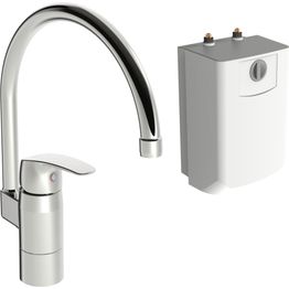 Keittiöhana mökille Oras Safira 1024F, vedenlämmitin, kromi