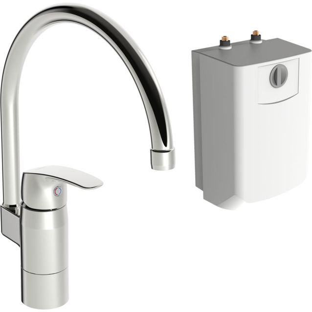 Keittiöhana mökille Oras Safira 1024F, vedenlämmitin, kromi