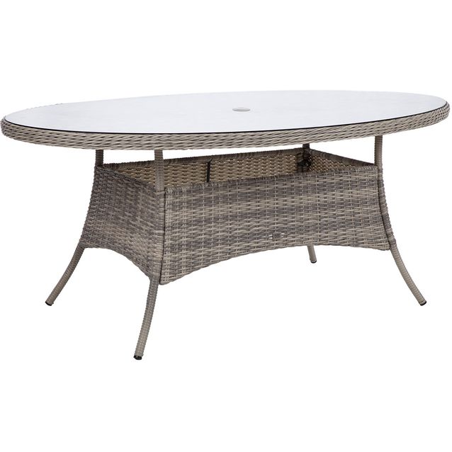 Table TRENTO 180x100xH75cm, light grey