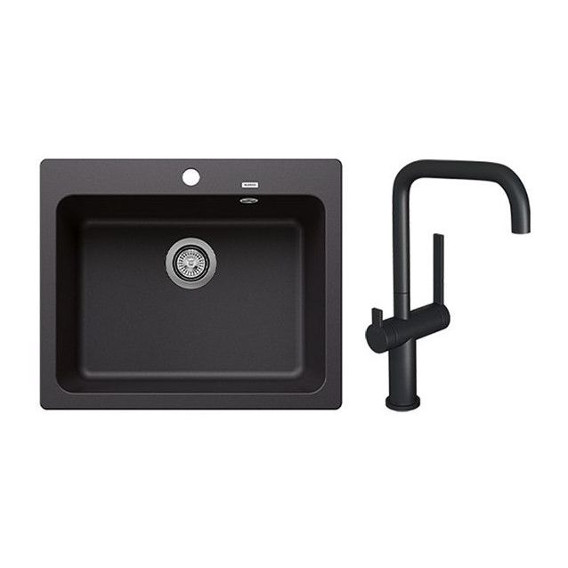 Keittiöallas Blanco Naya 6 ja Lapetek Lino-A keittiöhana APK-liitäntä eri värejä