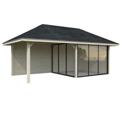 Kesähuone Palmako Bianca Set 205, sis.liukuovet 16,6 m²