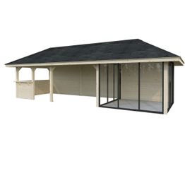 Kesähuone Palmako Bianca Set 216, sis.liukuovet 24,9 m²