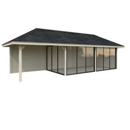 Kesähuone Palmako Bianca Set 217, sis.liukuovet 24,9 m²