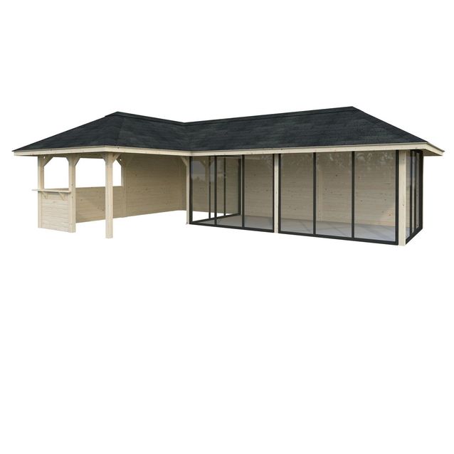 Kesähuone Palmako Bianca Set 221, sis.liukuovet 33,2 m²