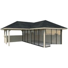 Kesähuone Palmako Bianca Set 223, sis.liukuovet 24,9 m²