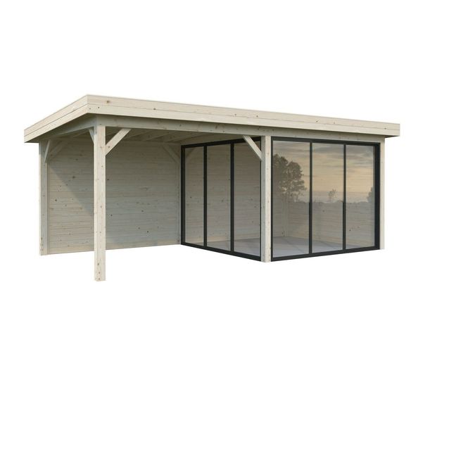 Kesähuone Palmako Lenna Set 405, sis.liukuovet 16,6 m²